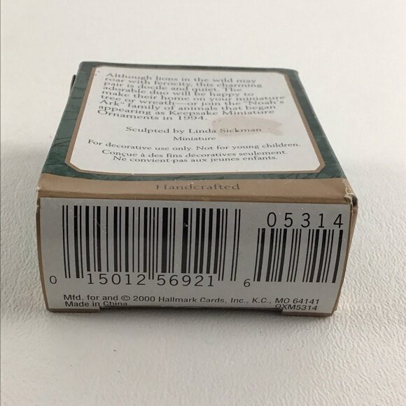 Hallmark Keepsake Miniatures Ornament Noah's Ark Kindly Lions New Vintage 2000 - Picture 6 of 6